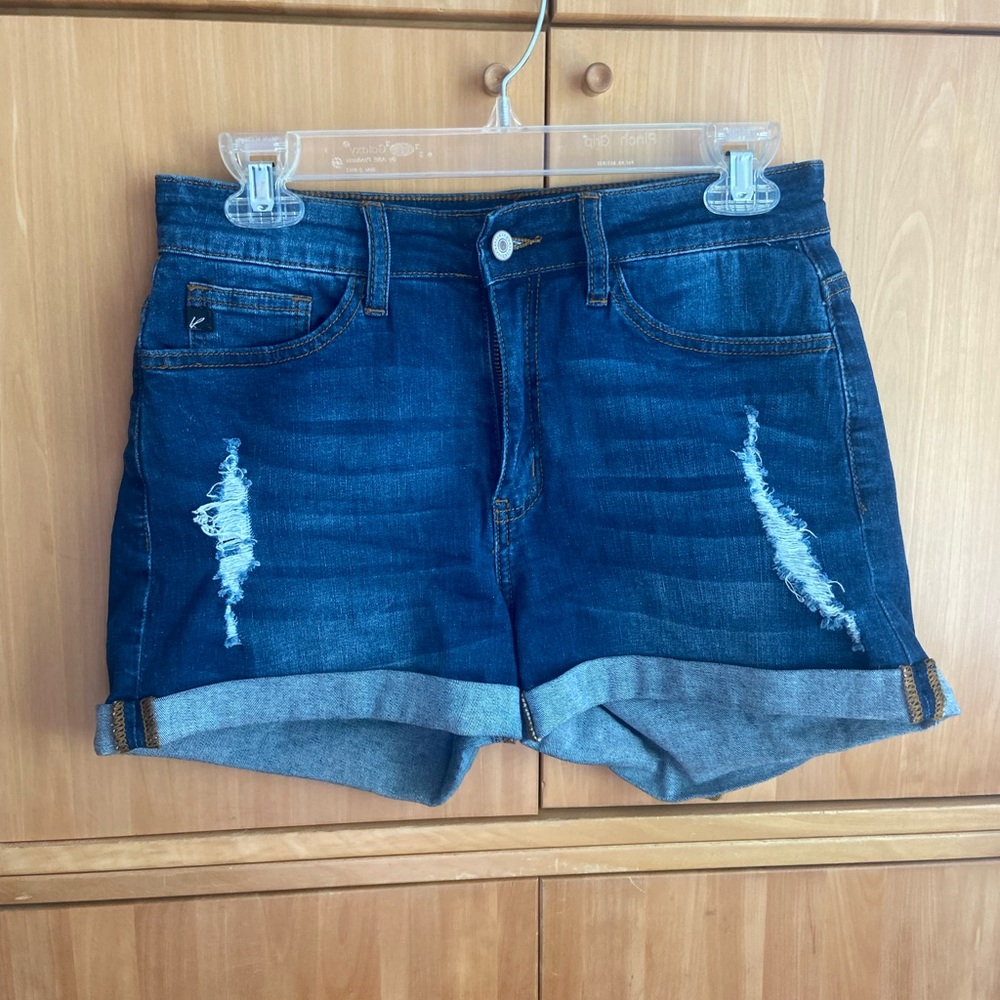 KanCan blue denim shorts